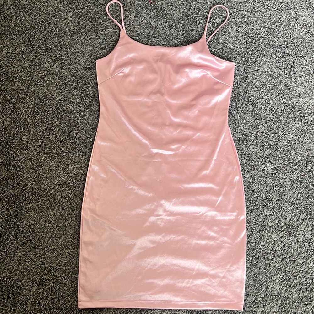 Pink silk dress!